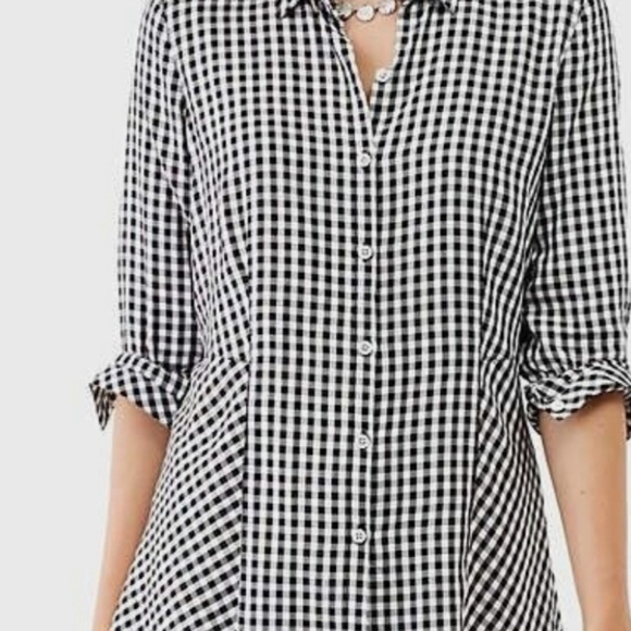 COPY - J JILL GINGHAM SHIRT XL - Picture 2 of 9